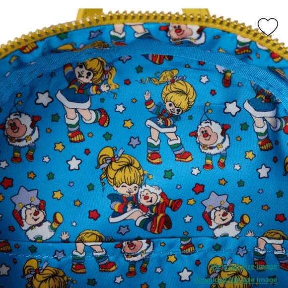 Loungefly Rainbow Brite Exclusive The Color Kids Light Up Mini Backpack & Wallet - Picture 7 of 14